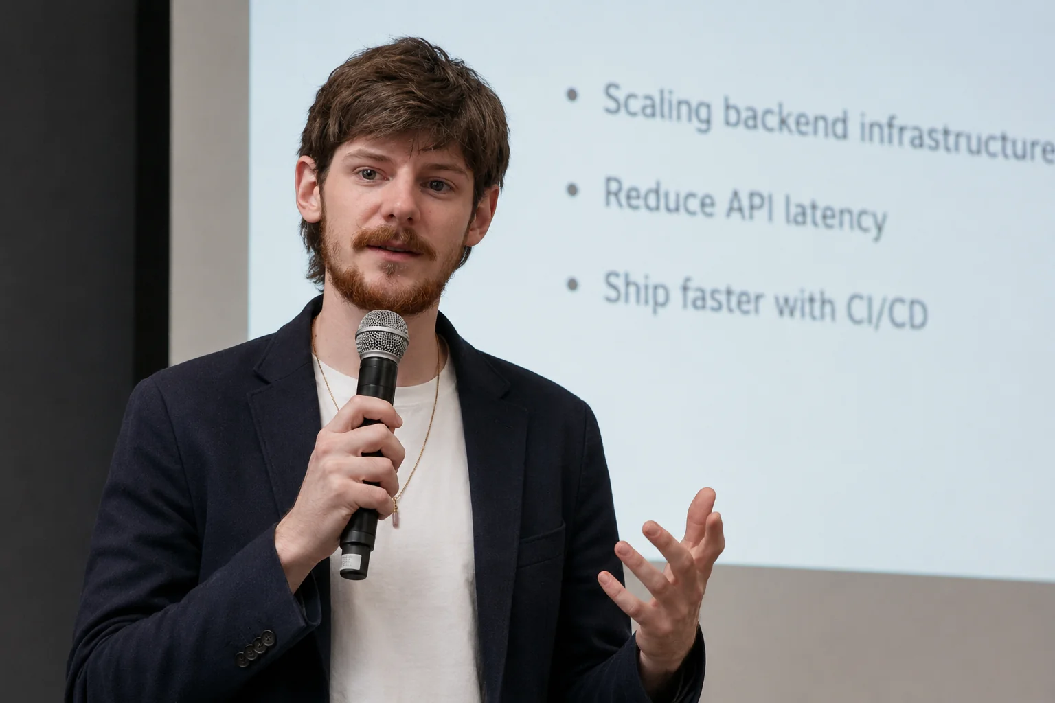 Matthew Miglio presenting
